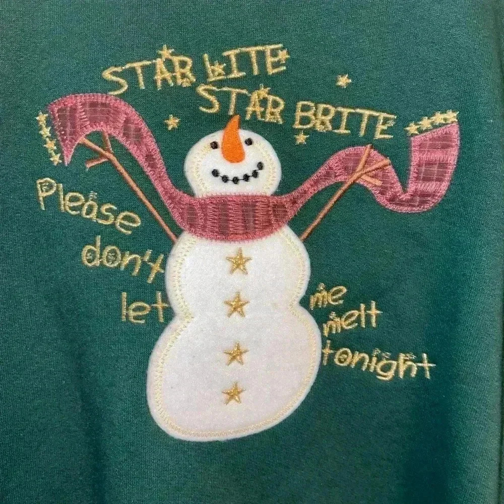 M&C Sportswear Christmas Snowman Sweater - Picture 2 of 3